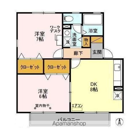 千葉県千葉市緑区おゆみ野中央１ 学園前駅 2DK アパート 賃貸物件詳細