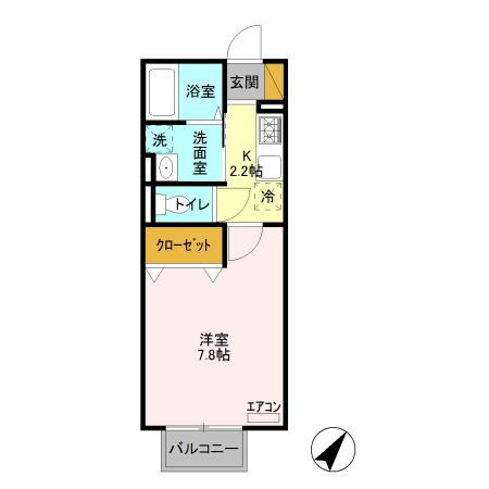 群馬県邑楽郡板倉町大字海老瀬 板倉東洋大前駅 1K アパート 賃貸物件詳細