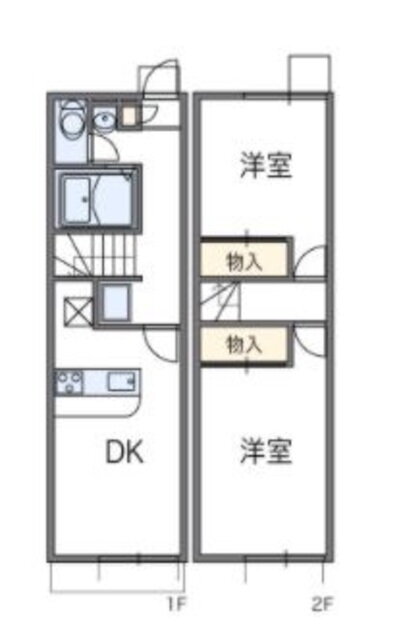 兵庫県神戸市西区水谷２ 明石駅 2DK アパート 賃貸物件詳細