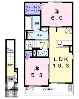 茨城県つくば市高野台３ つくば駅 2LDK アパート 賃貸物件詳細