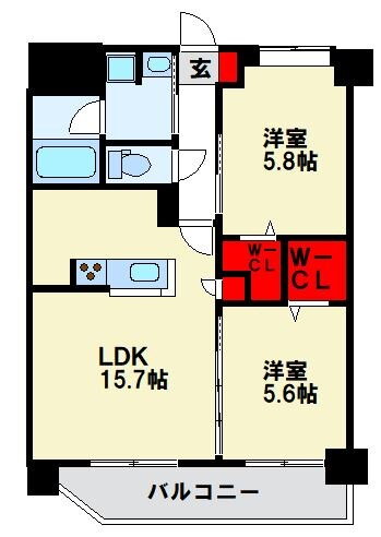 福岡県福岡市博多区半道橋１ 東比恵駅 2LDK マンション 賃貸物件詳細