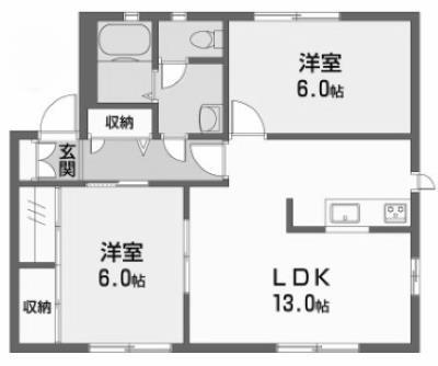 愛媛県松山市別府町 2LDK アパート 賃貸物件詳細