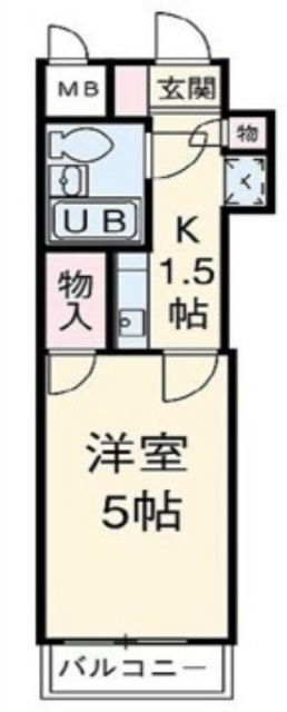 神奈川県平塚市宝町 平塚駅 1K マンション 賃貸物件詳細