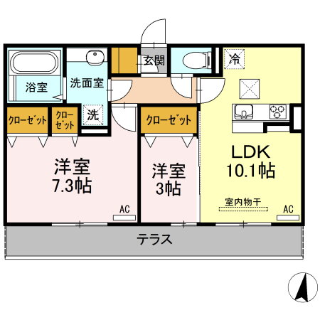 熊本県熊本市南区八幡９ 2LDK アパート 賃貸物件詳細