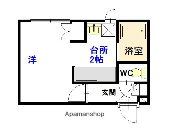 北海道旭川市緑が丘東四条１ 西御料駅 1K アパート 賃貸物件詳細