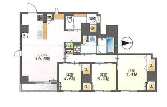 Ｅｓｑｕｉｎａ 3階 3LDK 賃貸物件詳細