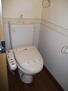 ディズニーカスタムＢ棟 レトロな壁紙のトイレ