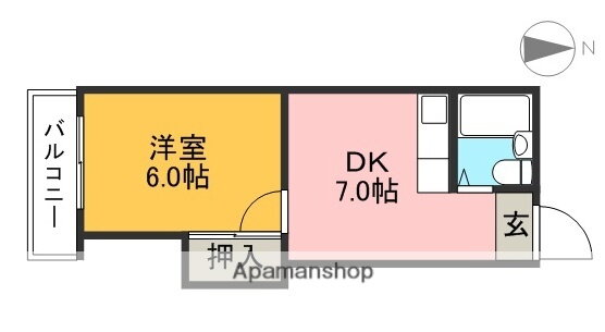 藤本商事第二ビル 1階 1DK 賃貸物件詳細