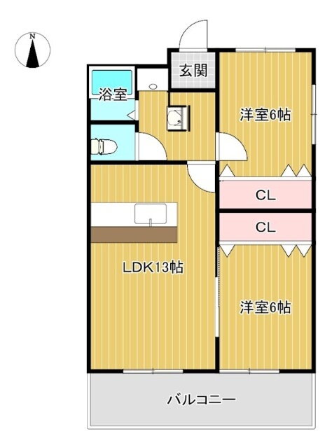 愛知県北名古屋市弥勒寺東４ 徳重・名古屋芸大駅 2LDK マンション 賃貸物件詳細