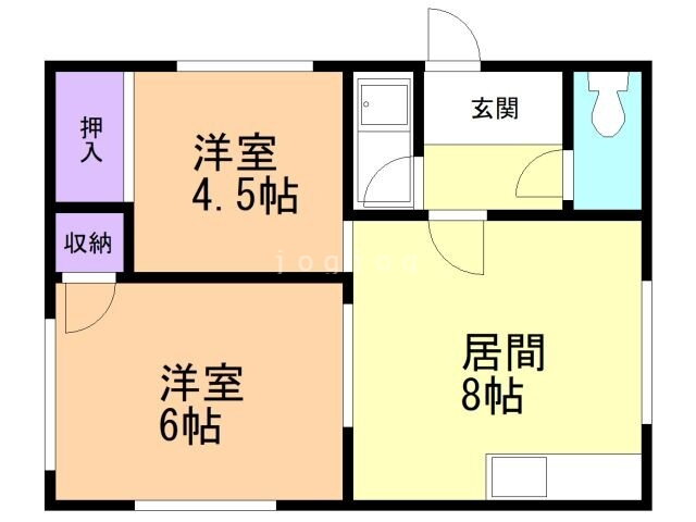 ドエル昭和 2階 2LDK 賃貸物件詳細