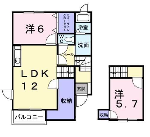 茨城県神栖市平泉東３ 鹿島神宮駅 2LDK アパート 賃貸物件詳細