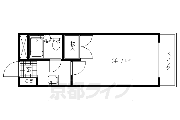 京都府京都市中京区聚楽廻松下町 円町駅 1K マンション 賃貸物件詳細