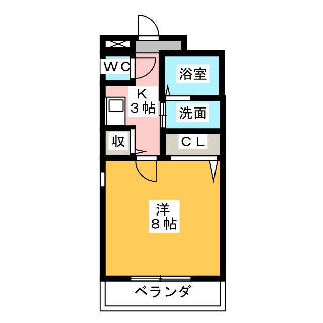 愛知県清須市西枇杷島町城並３ 中小田井駅 1K マンション 賃貸物件詳細