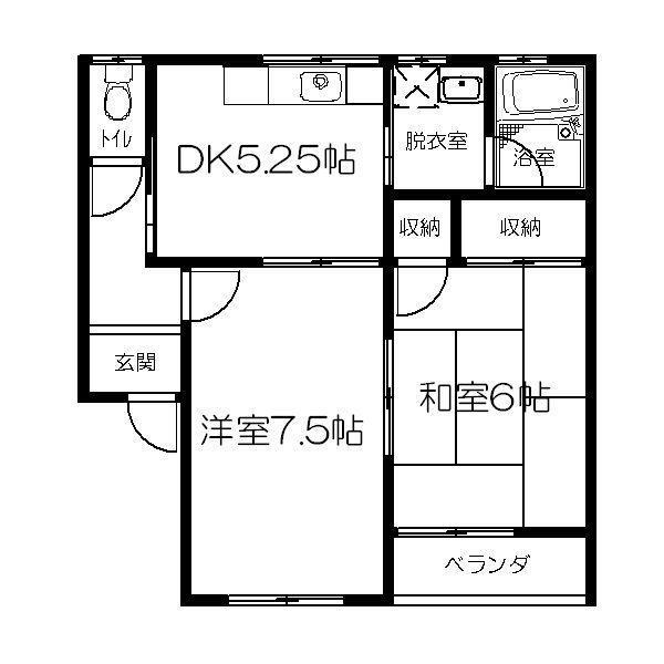 青森県八戸市江陽２ 本八戸駅 2K アパート 賃貸物件詳細