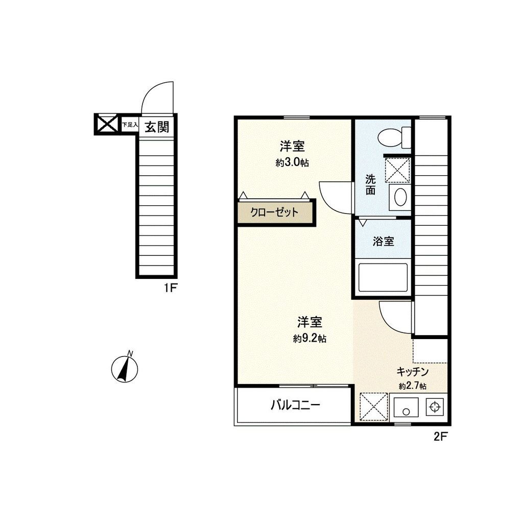 Ａｚｕｌ千代田ＩＩ 2階 ワンルーム 賃貸物件詳細