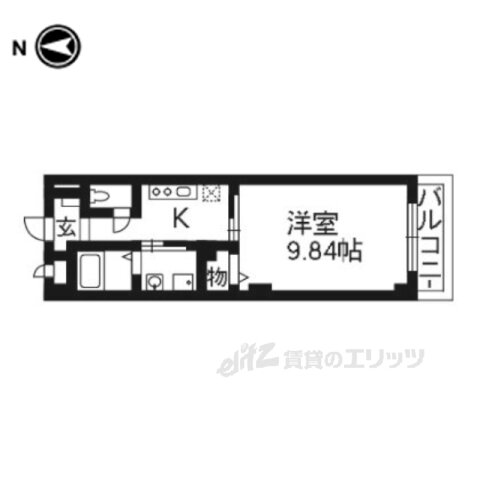 京都府京都市下京区材木町 京都駅 1K マンション 賃貸物件詳細
