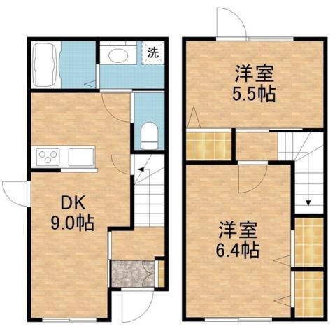 北海道札幌市北区西茨戸一条１ 麻生駅 2DK アパート 賃貸物件詳細