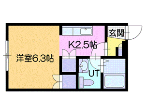 北海道札幌市厚別区厚別中央一条２ ひばりが丘駅 1K マンション 賃貸物件詳細