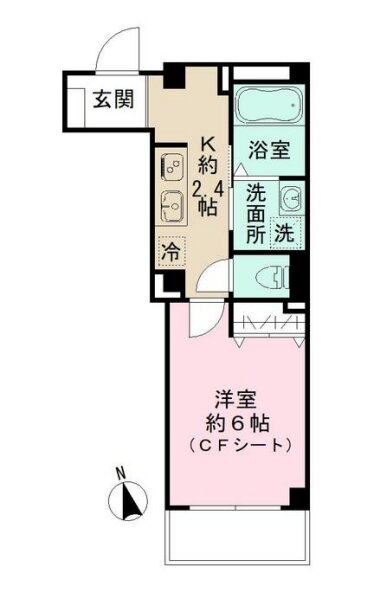 東京都新宿区新宿７ 若松河田駅 1K マンション 賃貸物件詳細