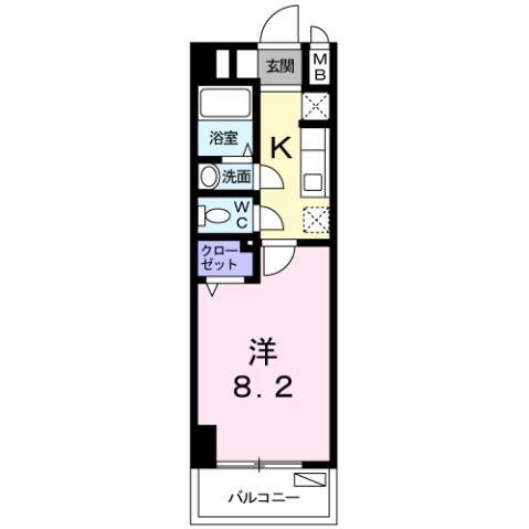 Ｍ＆Ｋ．ホープマンション 3階 1K 賃貸物件詳細