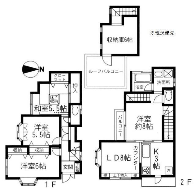 神奈川県横浜市港北区樽町４ 大倉山駅 4SLDK 一戸建て 賃貸物件詳細