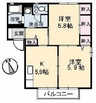 岡山県倉敷市神田３ 栄駅 2K アパート 賃貸物件詳細