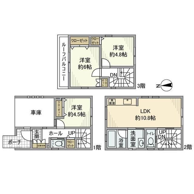 神奈川県横浜市中区打越 石川町駅 3LDK 一戸建て 賃貸物件詳細