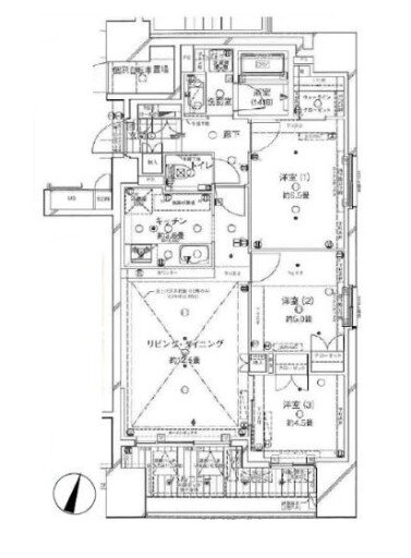 東京都中央区新川２ 八丁堀駅 3LDK マンション 賃貸物件詳細