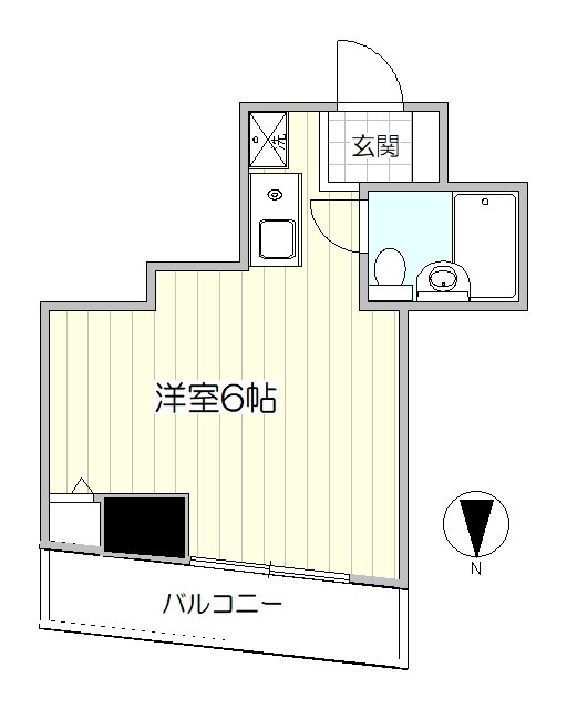 リビエールハヤシ 4階 ワンルーム 賃貸物件詳細