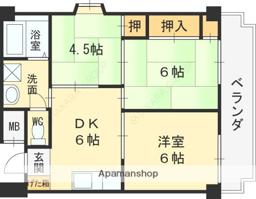 大阪府門真市野里町 大和田駅 3DK マンション 賃貸物件詳細