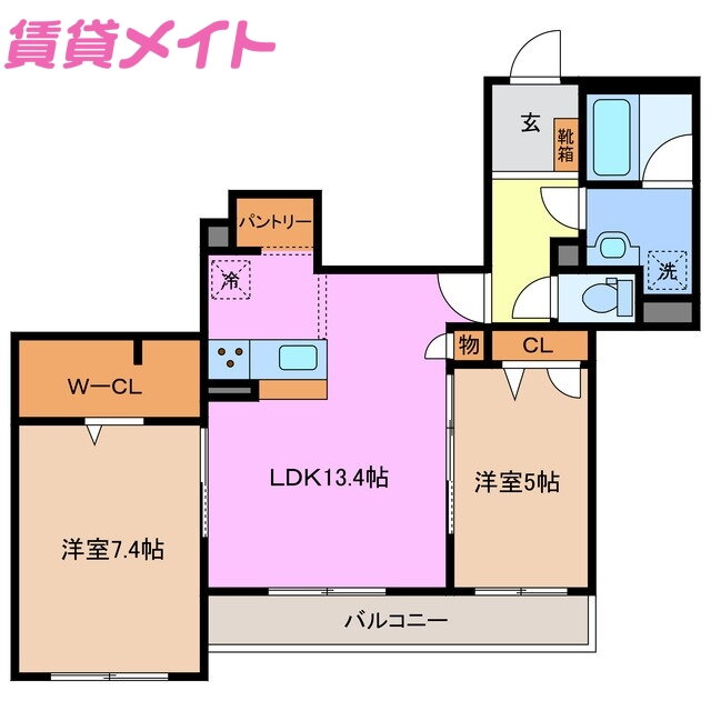 三重県松阪市中央町 松阪駅 2LDK マンション 賃貸物件詳細