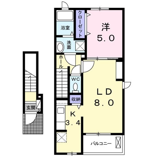 栃木県小山市大字大行寺 小山駅 1LDK アパート 賃貸物件詳細
