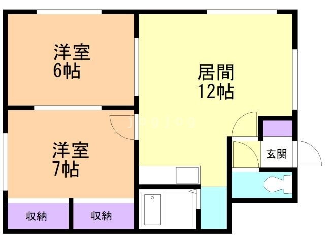 渡邊マンション 2階 2LDK 賃貸物件詳細