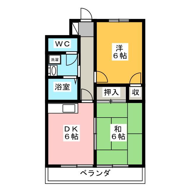 ポヌール半田 2階 2DK 賃貸物件詳細