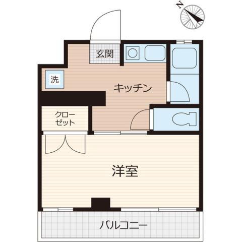 高峰コーポＩＩ 3階 1K 賃貸物件詳細