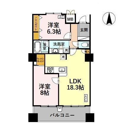 やわらぎ金沢　１２０６号室 12階 2LDK 賃貸物件詳細