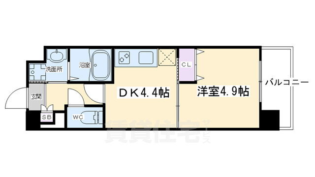 京都府京都市南区吉祥院九条町 西大路駅 1DK マンション 賃貸物件詳細