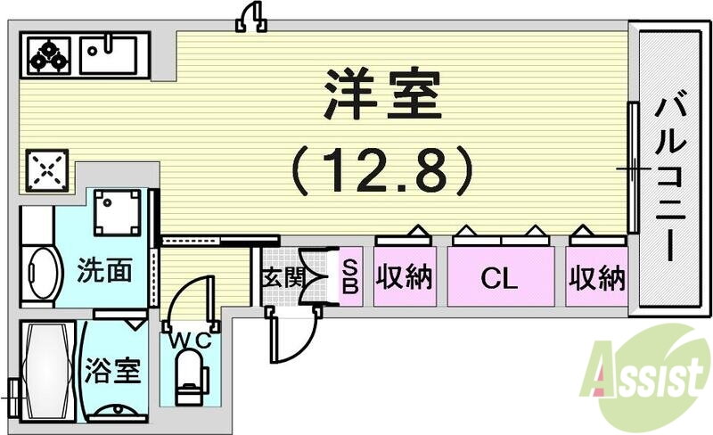 兵庫県神戸市兵庫区荒田町３ 神戸駅 ワンルーム アパート 賃貸物件詳細