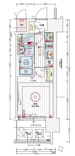 大阪府大阪市西区九条２ 九条駅 1K マンション 賃貸物件詳細