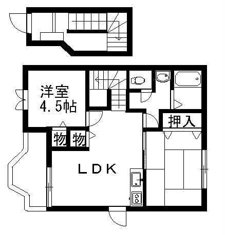 栃木県足利市東砂原後町 足利駅 2DK アパート 賃貸物件詳細