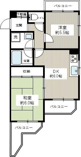 クリオ上大岡伍番館 2階 2DK 賃貸物件詳細