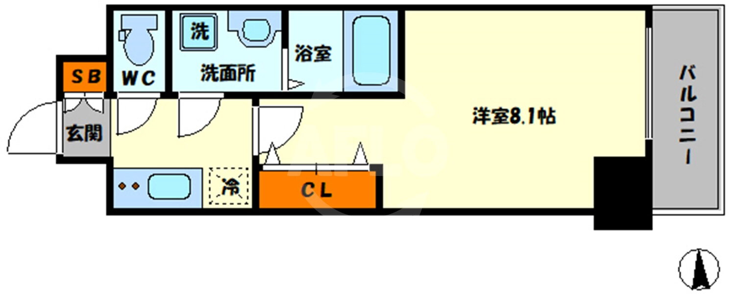 大阪府大阪市北区大淀中５ 福島駅 1K マンション 賃貸物件詳細