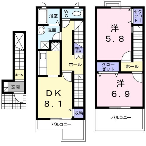 滋賀県栗東市小柿４ 草津駅 2DK アパート 賃貸物件詳細