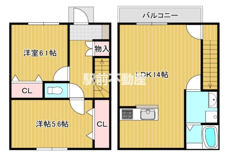 福岡県久留米市荒木町荒木 荒木駅 2LDK 一戸建て 賃貸物件詳細