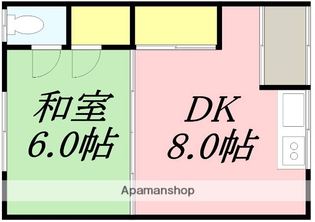 北海道函館市堀川町 堀川町駅 1DK アパート 賃貸物件詳細