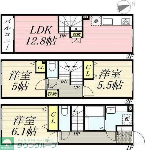 東京都三鷹市上連雀６ 三鷹駅 3LDK 一戸建て 賃貸物件詳細