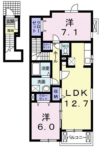 静岡県駿東郡長泉町上長窪 長泉なめり駅 2LDK アパート 賃貸物件詳細
