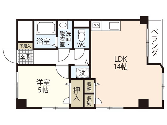 広島県広島市東区光町２ 広島駅 1LDK マンション 賃貸物件詳細