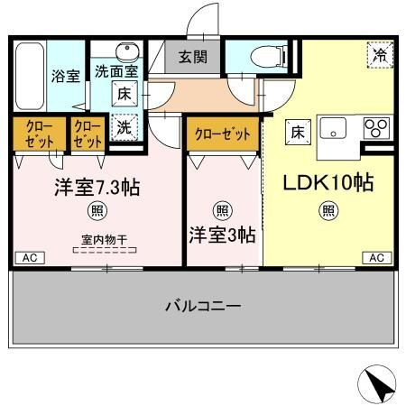Ｌａｕｌｅ‘ａ（ラウレア） 1階 2LDK 賃貸物件詳細