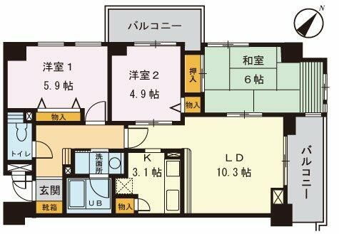 東京都荒川区西日暮里１ 西日暮里駅 3LDK マンション 賃貸物件詳細